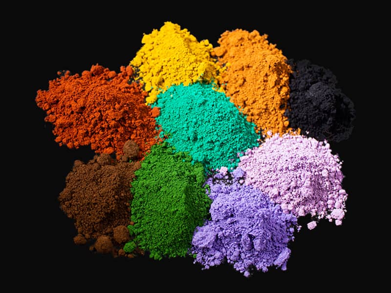 Kosmetik-Mattpigment-Serie