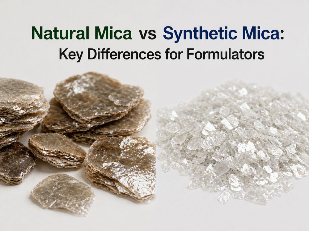 Natürlicher Glimmer vs. synthetischer Glimmer: Wichtige Unterschiede für Formulierer