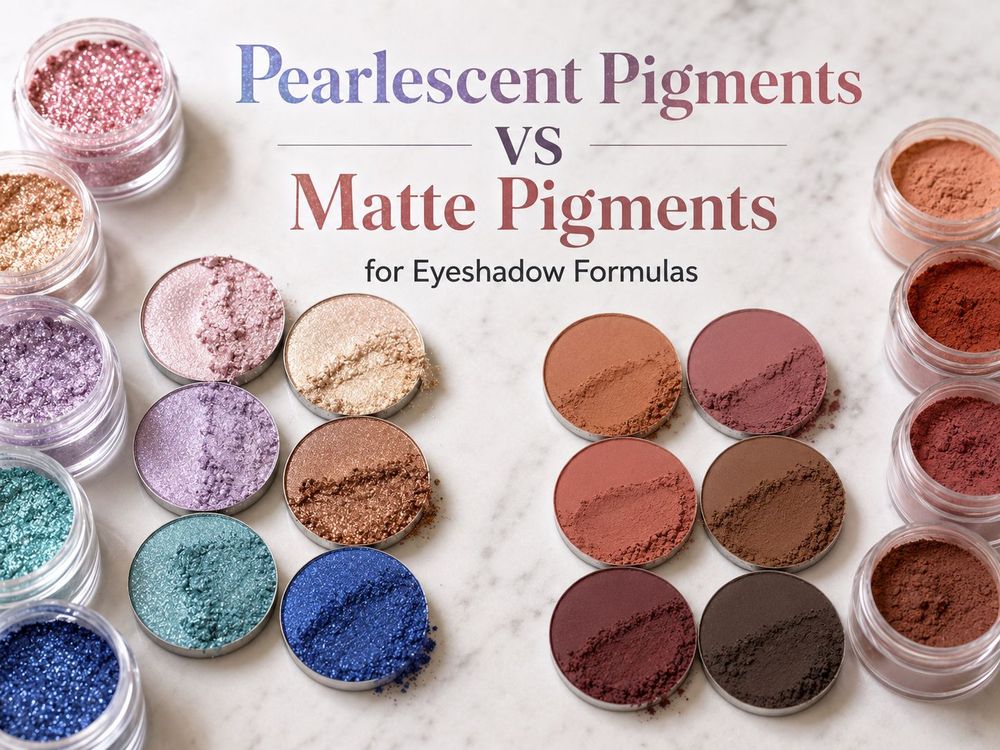 Perlglanzpigmente vs. matte Pigmente für Lidschattenformeln