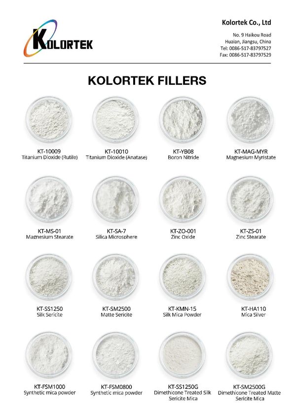 Kosmetische Füllstoffe in Pulverform