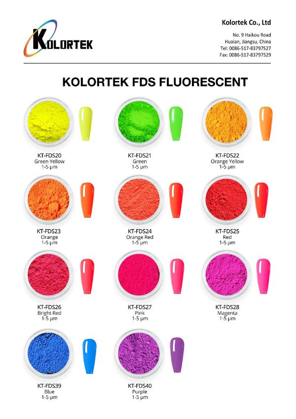 Fluoreszierende Pigmente