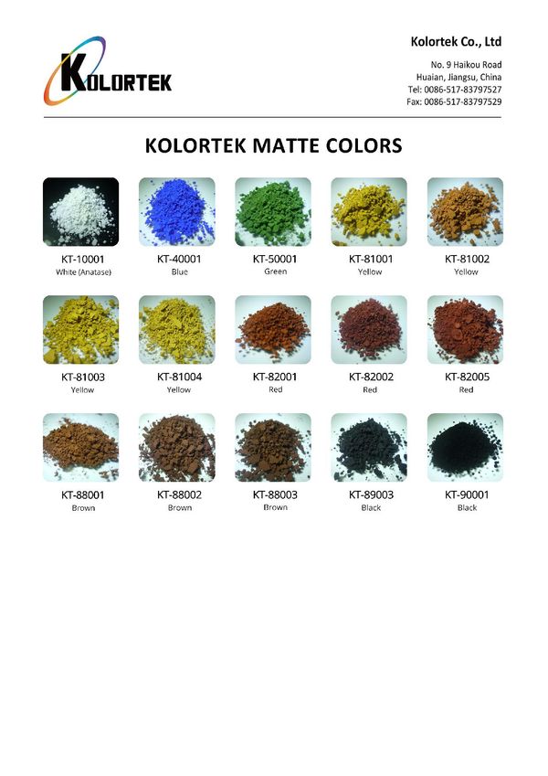 Matte Farben