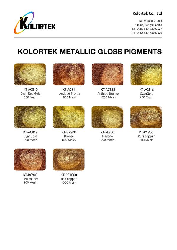 Gold-Bronze-Pigmente