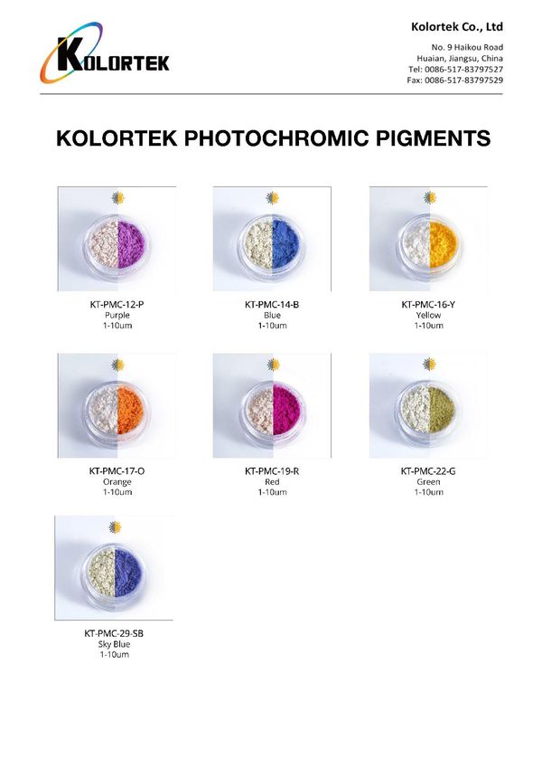 Photochrome Pigmente